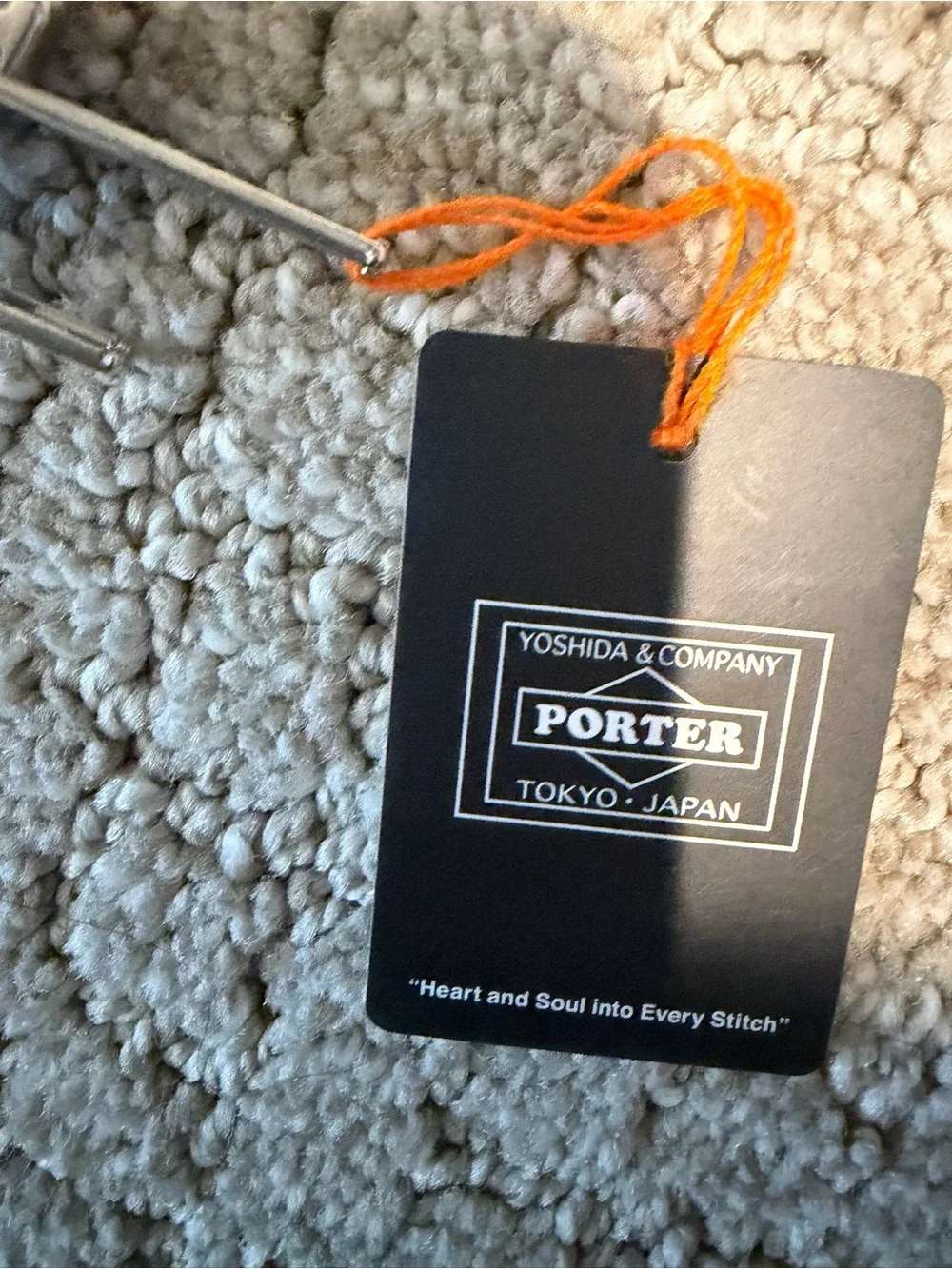 Porter Tokyo Japan Tan Leather Zip Key Holder for Men